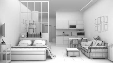 O tamanho médio dos apartamentos para locação caiu (de novo)