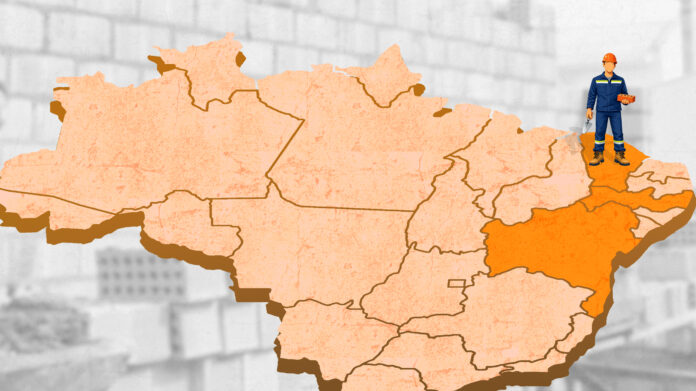 Os cinco estados que mais geram emprego na construção (três são do Nordeste)