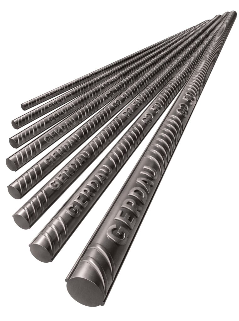 Gerdau lança a NewEco, nova linha de aço com baixa emissão de carbono para acelerar a descarbonização 2 Vergalhao GG50 Gerdau leque 1